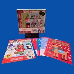 Christmas Party Scrapbook Kit 300+pc Holiday Magic Paint Posters Activity Books